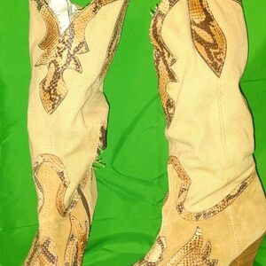 Boutique one of a kind cowgirl boots.